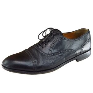 Mezlan Shoes Sz 10.5‎ M Black Oxford Leather Men Florence